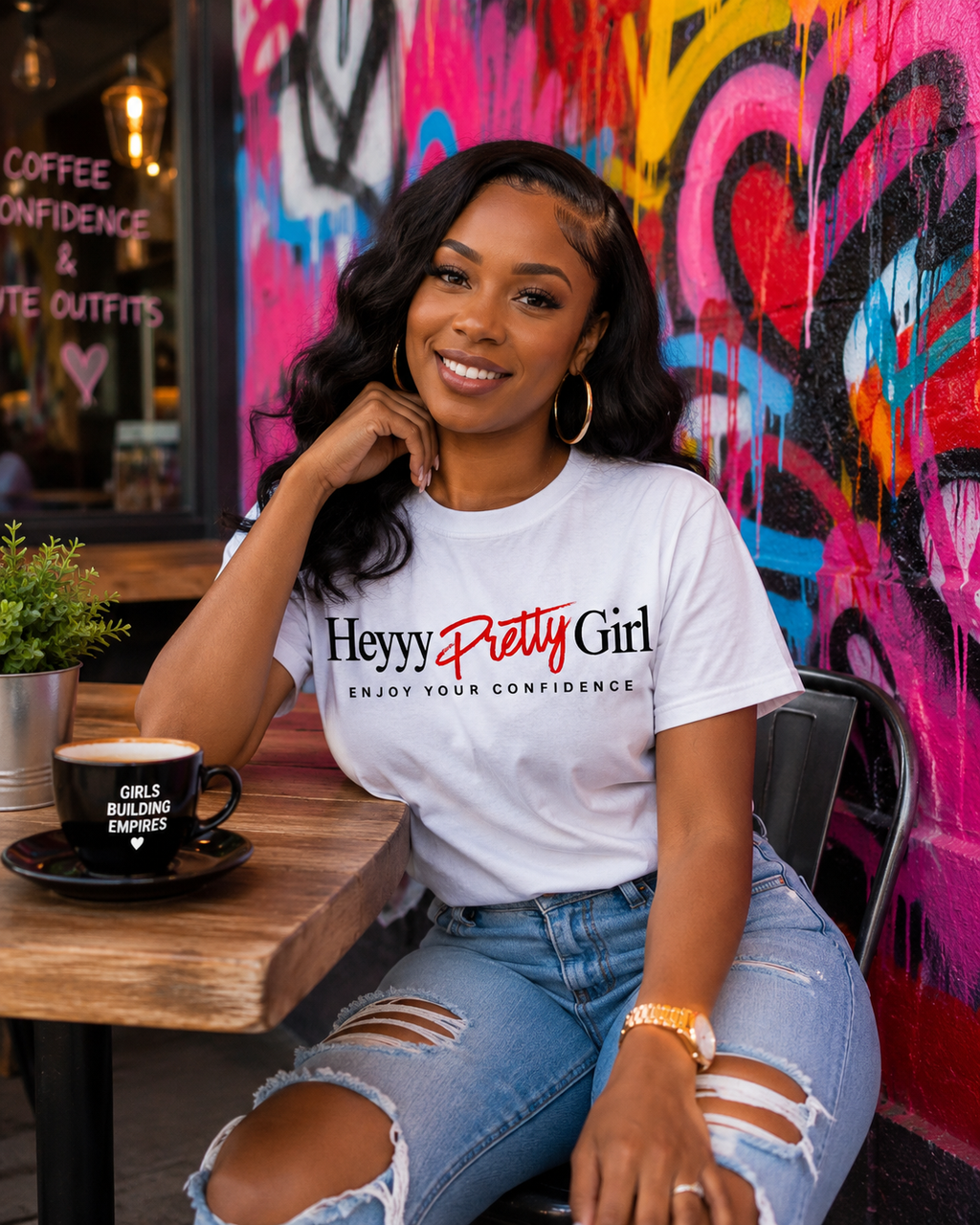 HEYYY PRETTY GIRL™ Signature Tee-White