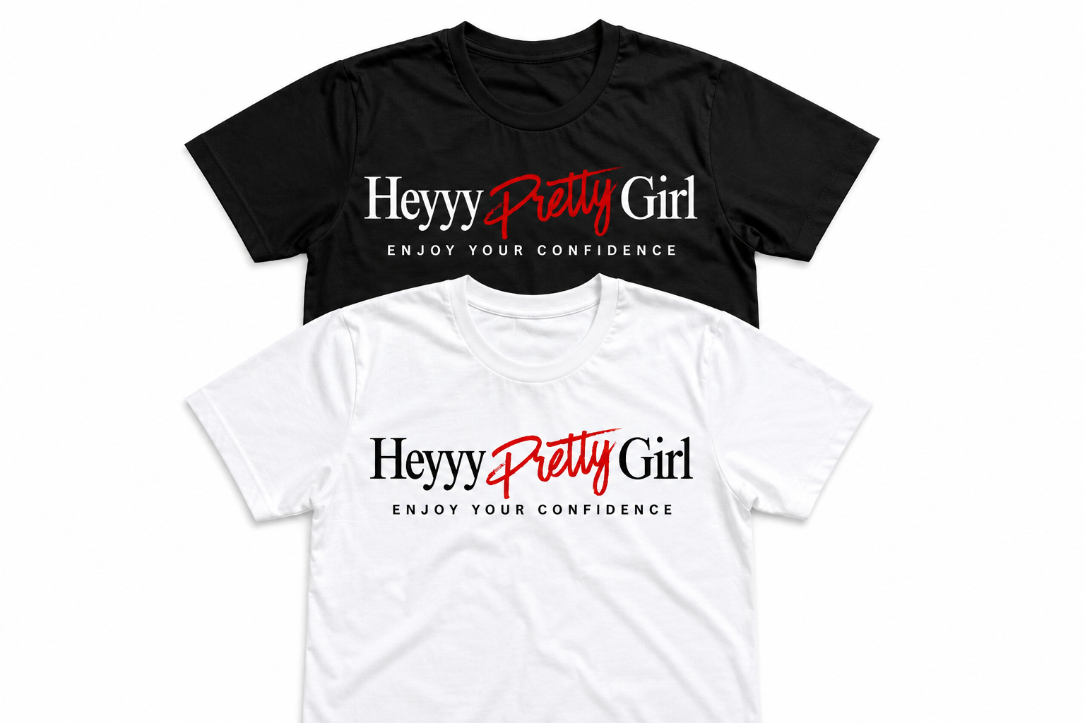 HEYYY PRETTY GIRL™ Signature Tee-Black