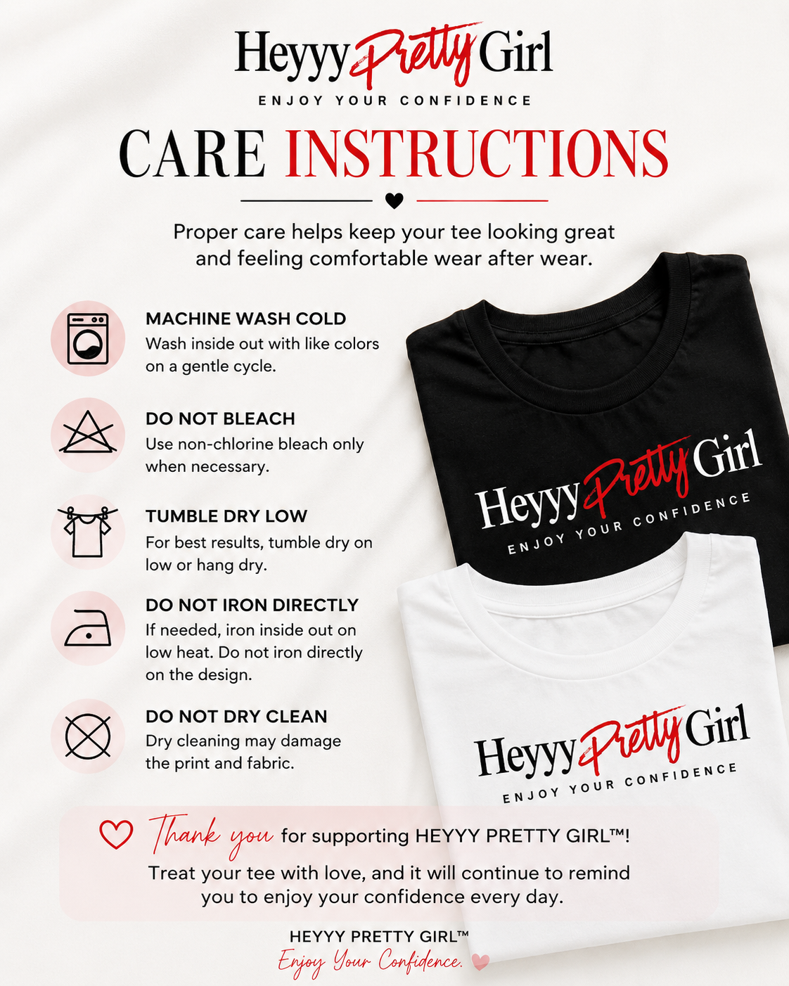 HEYYY PRETTY GIRL™ Signature Tee-White
